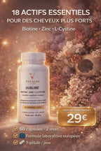 SUBLIME – Complément Cheveux Premium | Force, Densité & Brillance | Cure 2 Mois | Vitalys Paris